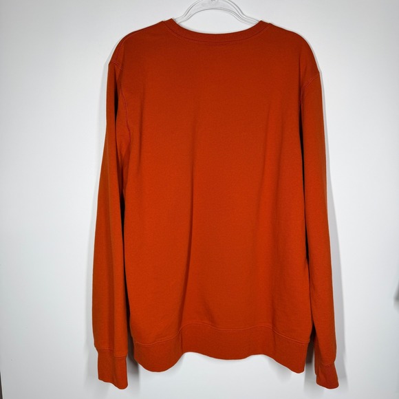 The North Face Men's Heritage Patch Crewneck Sweatshirt Pullover XL Rust Bronze - Picture 6 of 12